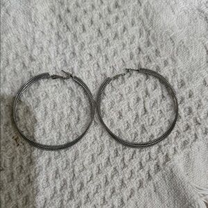 Elegant Silver Hoop Earrings